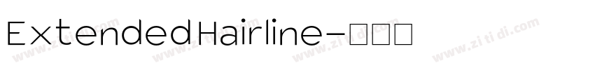 Extended Hairline字体转换